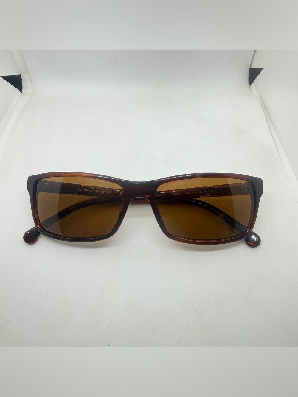 Brooks Brothers Tortoise Brown Rectangular Sunglasses